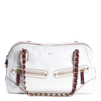Gucci Leather Capri Large Bowler White 1 of 8