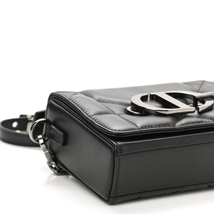 Christian Dior Lambskin Maxi Cannage Small 30 Montaigne Chain Top Handle Bag Black 9 of 10
