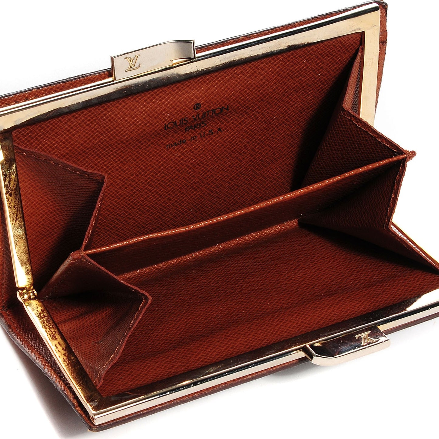 Monogram French Kiss Lock Coin Purse