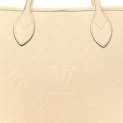 Louis Vuitton Empreinte Monogram Giant Neverfull MM Cream 9 of 15