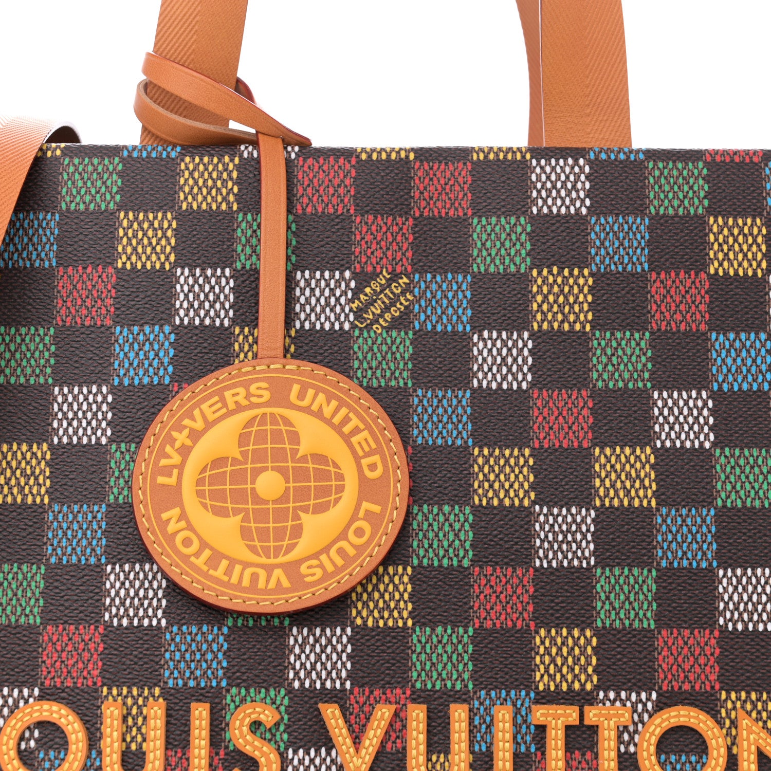 Louis Vuitton Vers Damier Ebene Shopper Bag MM Multicolor 7 of 9