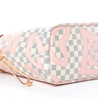 Louis Vuitton Damier Azur Tahitienne Neverfull MM 6 of 10