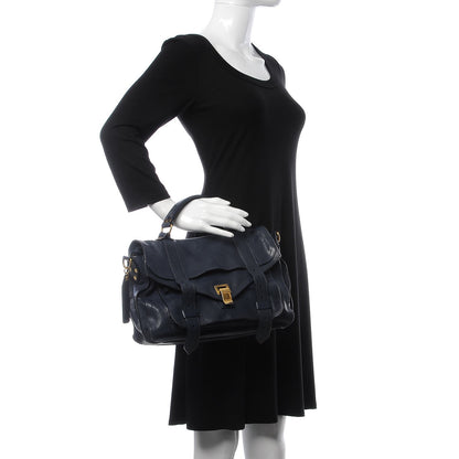 Proenza Schouler Lambskin Medium PS1 Satchel Midnight 2 of 19