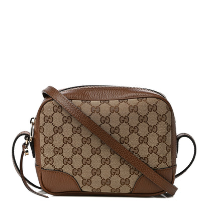 Gucci Monogram Mini Bree Messenger Bag Beige Tabacco 1 of 11