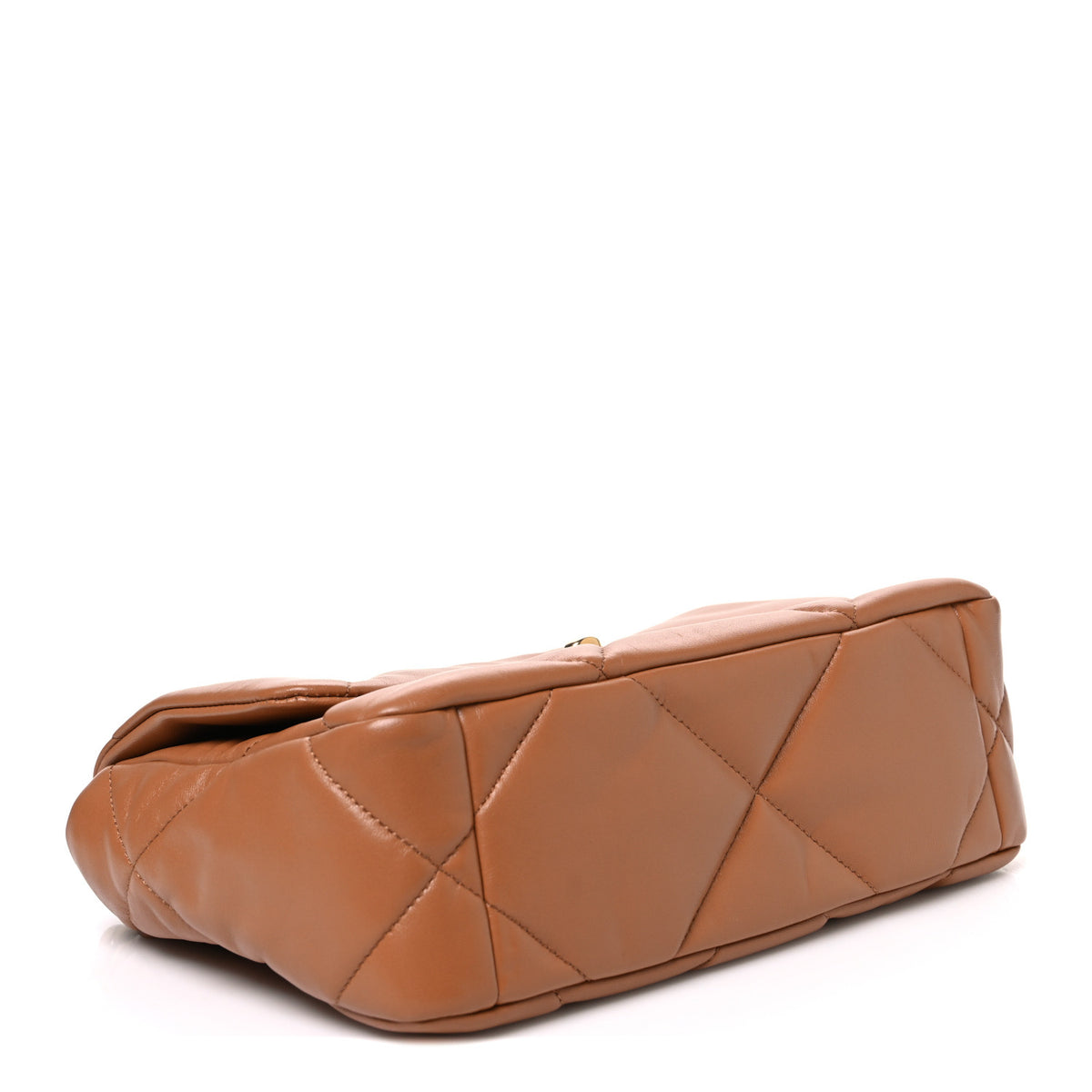 Lambskin Quilted Medium Chanel 19 Flap Brown