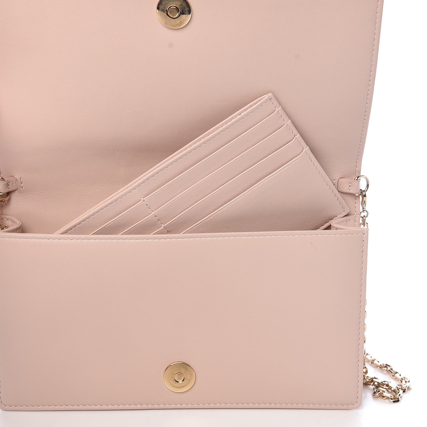 Christian Dior Lambskin Cannage Lady Dior Convertible Clutch Pink 9 of 17