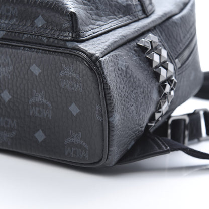 MCM Visetos Side Stud Mini Stark Backpack Black 9 of 9