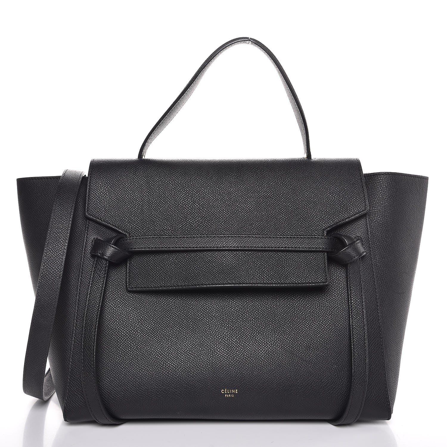 Celine Grained Calfskin Mini Belt Bag Black 1 of 8