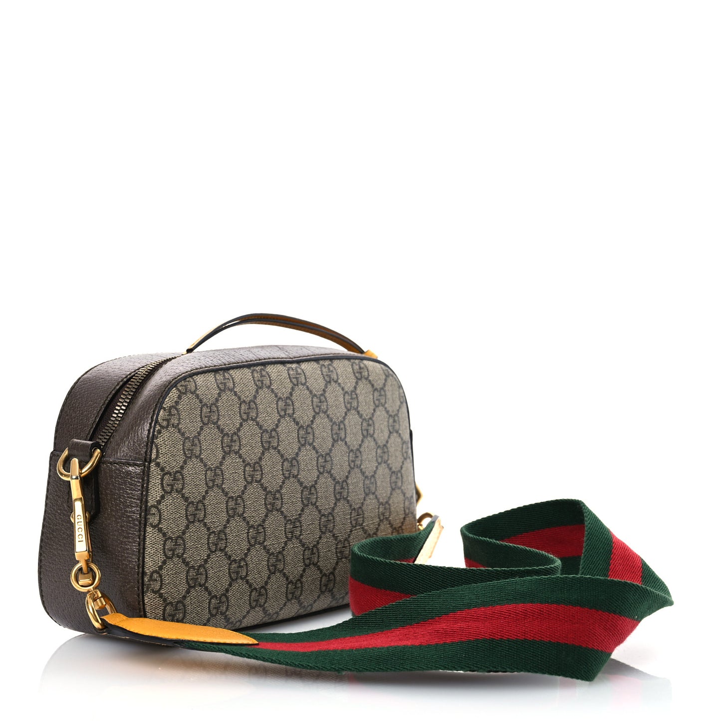GG Supreme Monogram Web Neo Vintage Shoulder Bag Beige New Acero Crop