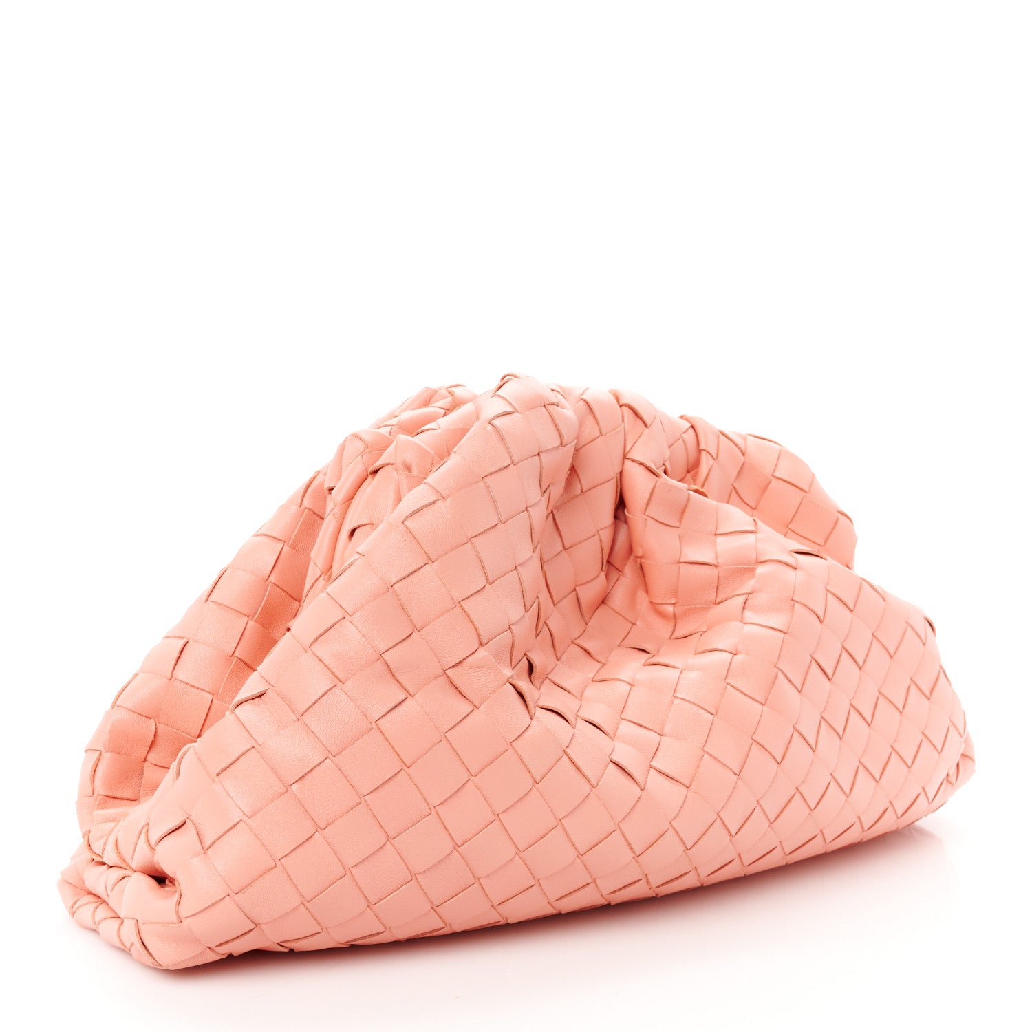 Bottega Veneta Nappa Intrecciato Teen Pouch Peach 3 of 10
