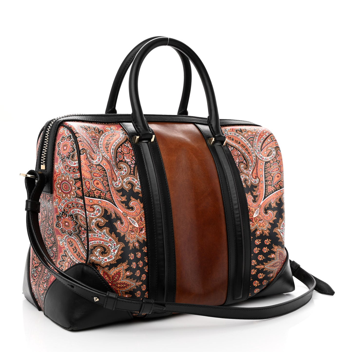 Calfskin Paisley Print Medium Lucrezia Multicolor