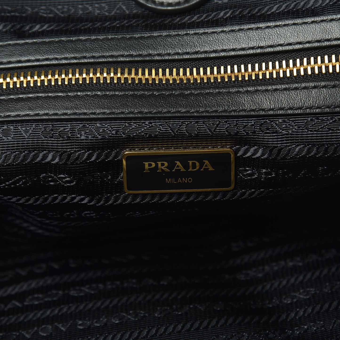 Tessuto Nylon Shopping Tote Black
