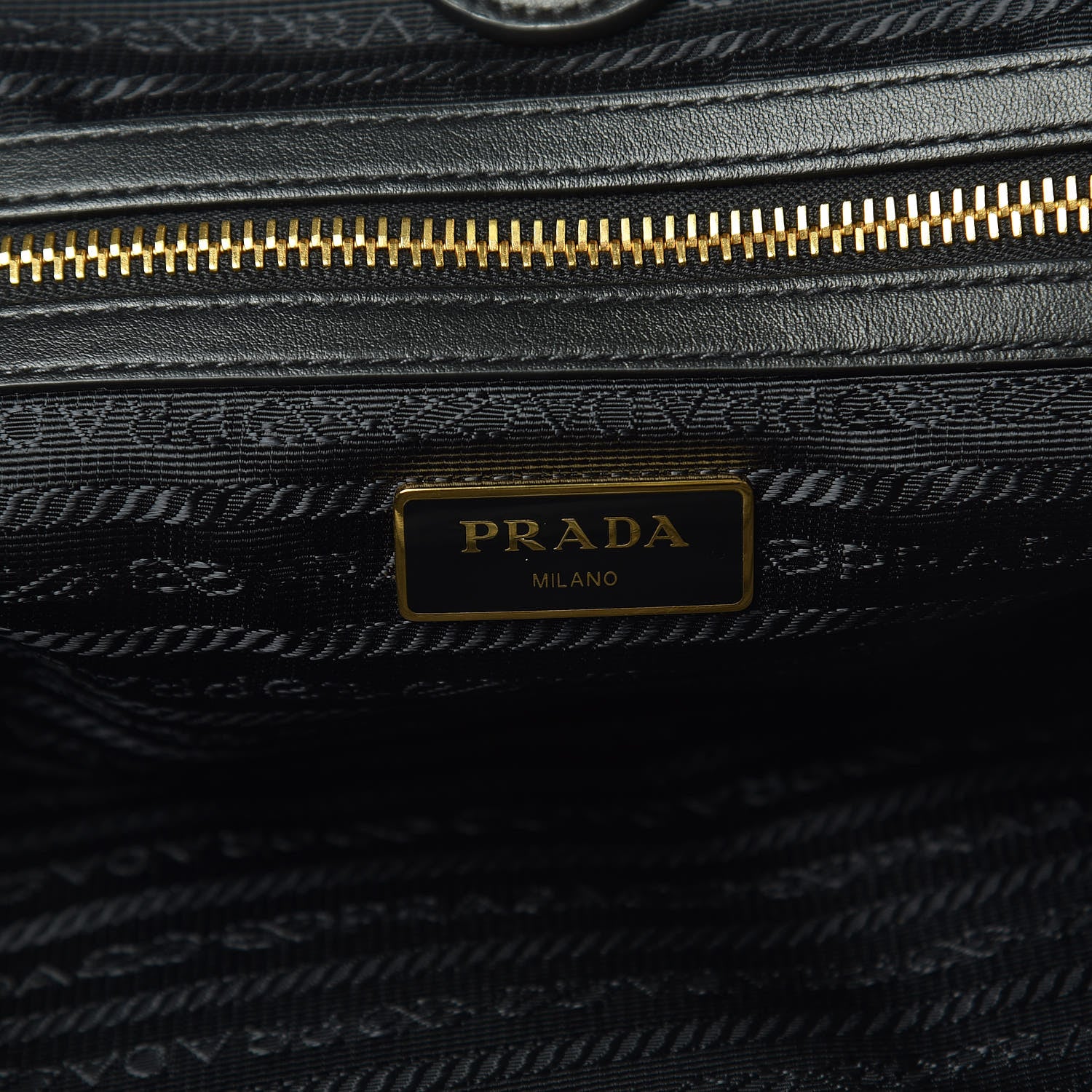 Prada Tessuto Nylon Shopping Tote Black 6 of 9