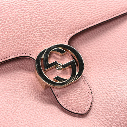 Gucci Dollar Calfskin Medium Interlocking G Top Handle Shoulder Bag Soft Pink 11 of 11