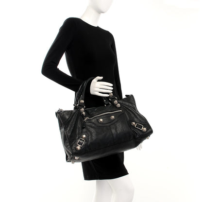 Balenciaga Agneau Giant 21 Silver Hardware Work Black 2 of 15