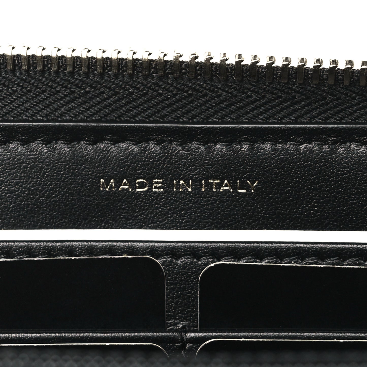 Shiny Lambskin Gusset Zip Around Waist Belt Wallet Black