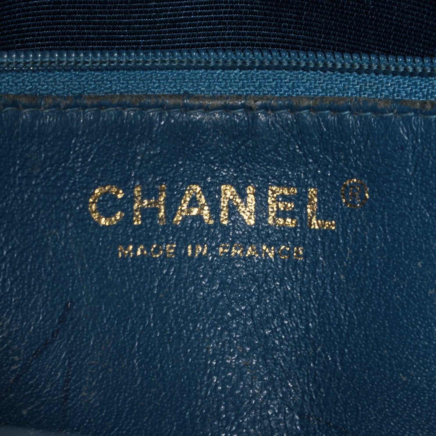 Chanel Caviar Quilted Medallion Tote Blue 6 of 8