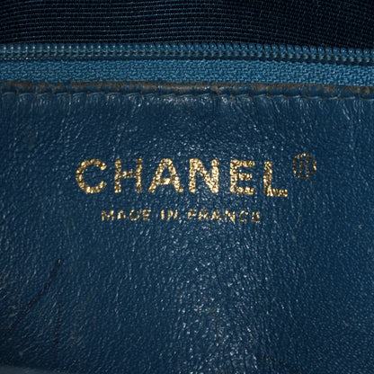 Chanel Caviar Quilted Medallion Tote Blue 6 of 8