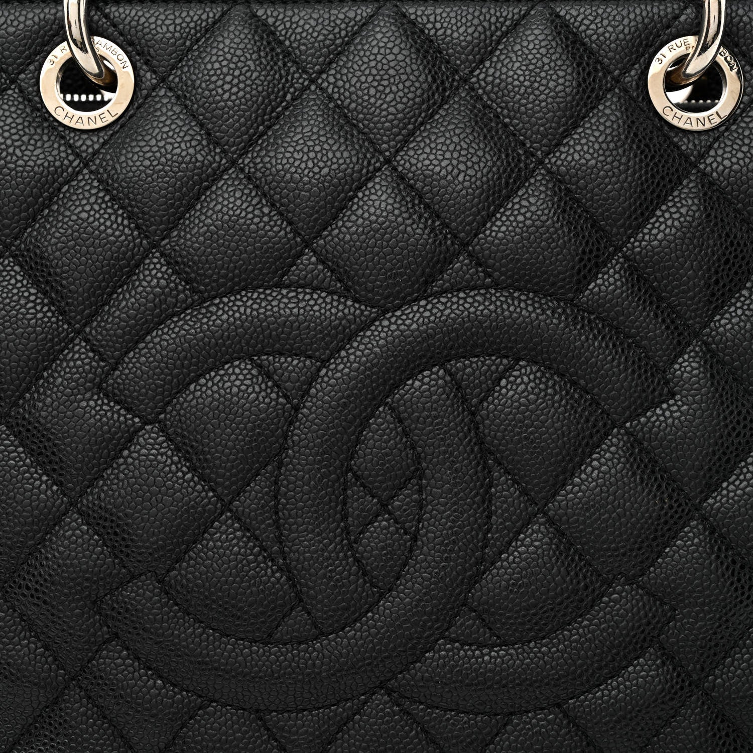 Chanel Caviar Quilted Grand Shopping Tote GST Black 8 of 16