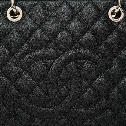 Chanel Caviar Quilted Grand Shopping Tote GST Black 8 of 16
