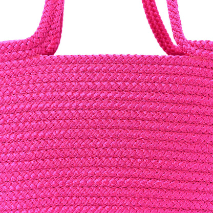 Balenciaga Raffia Large Ibiza Basket Bag Fuchsia 8 of 11