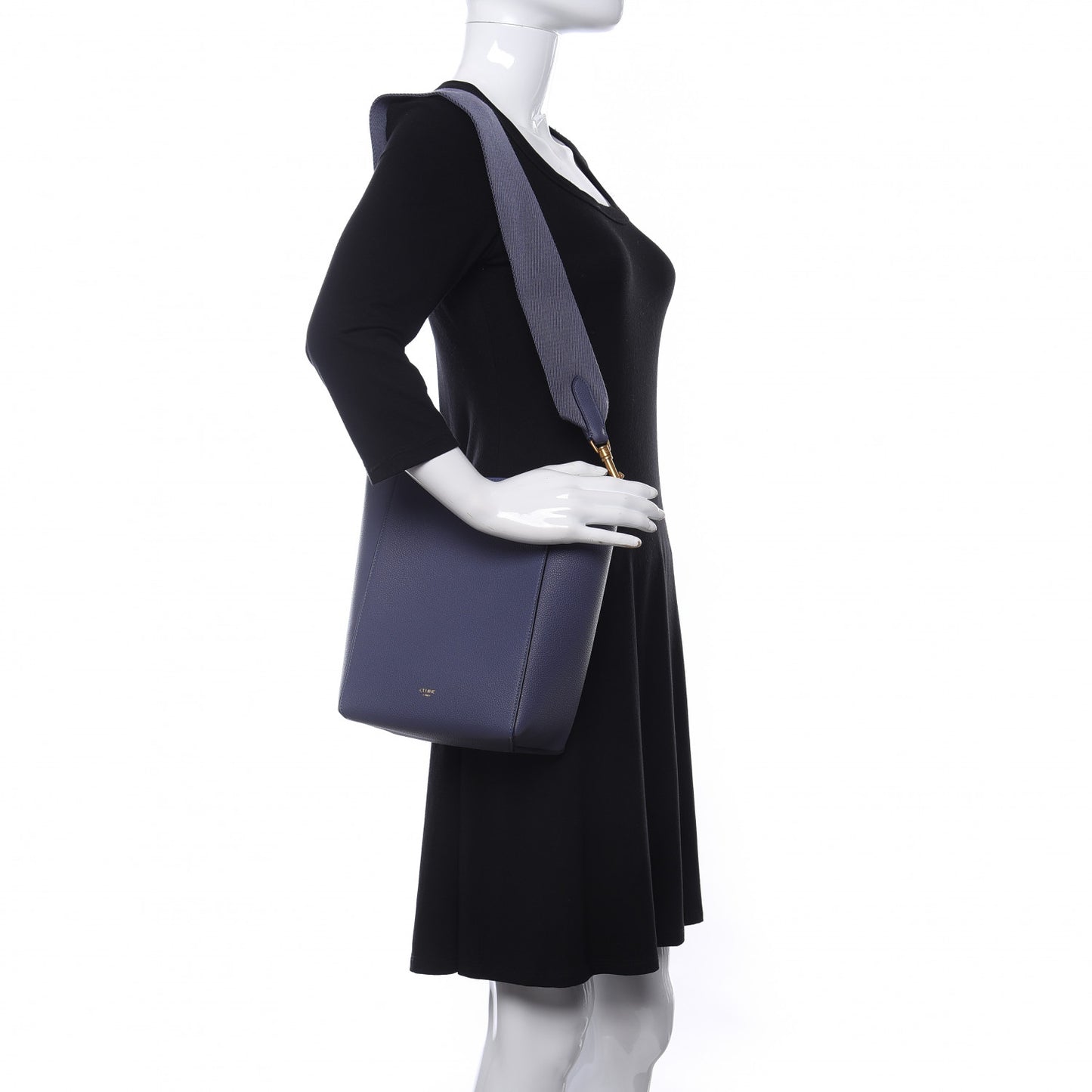 Soft Grained Calfskin Small Sangle Bucket Bag Chardon