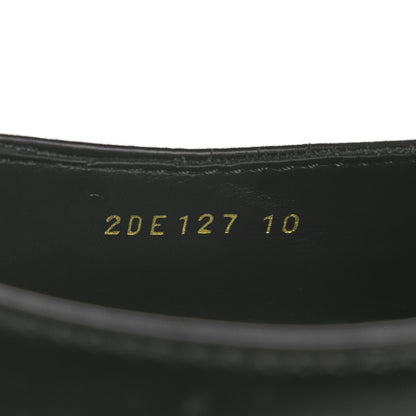 Prada Spazzolato Metal Triangle Logo Mens 35mm Loafers 10 Black 9 of 12