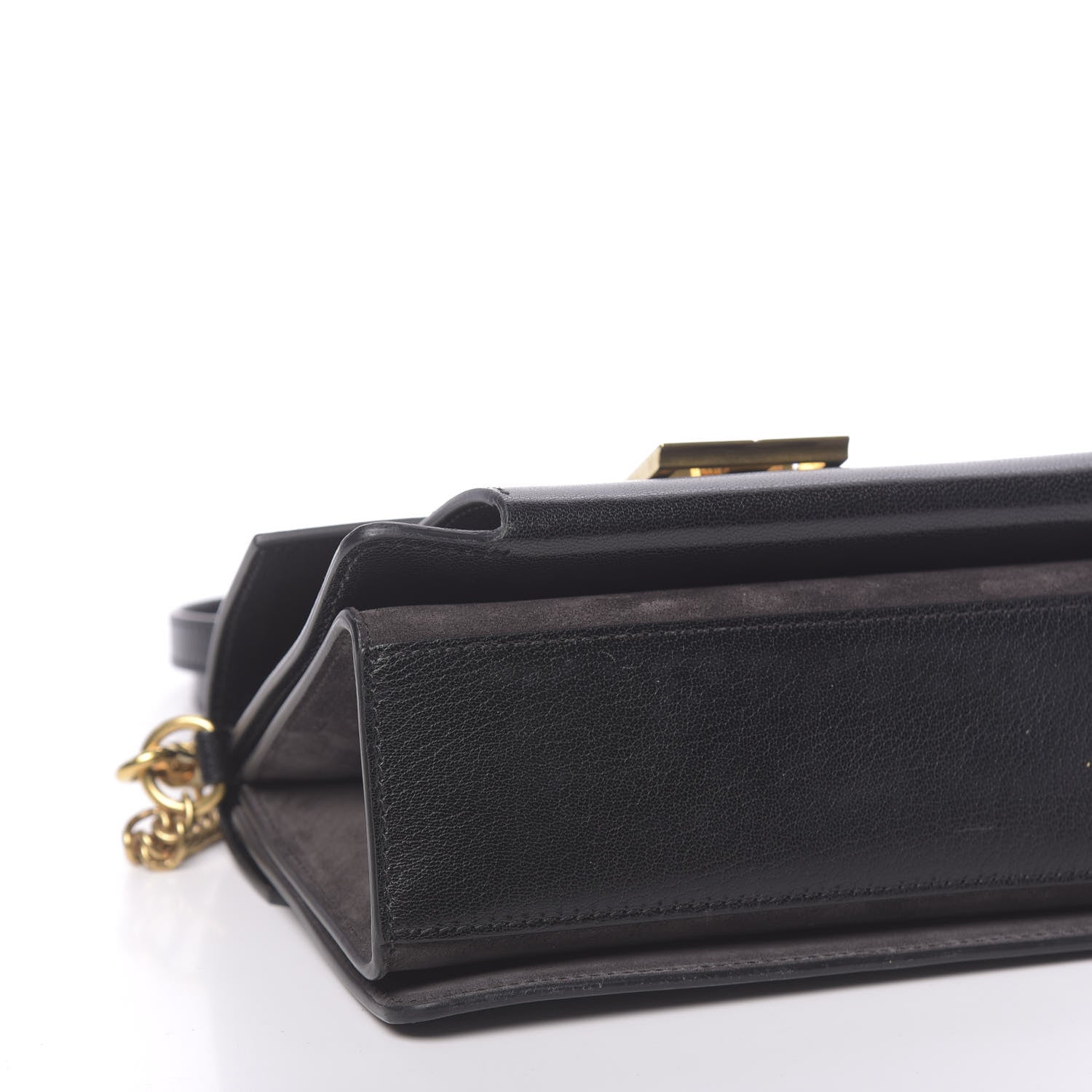 Givenchy Goatskin Suede Small GV3 Shoulder Bag Black 8 of 9