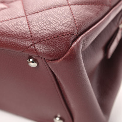 Chanel Caviar Quilted Timeless CC Soft Tote Dark Red 6 of 7