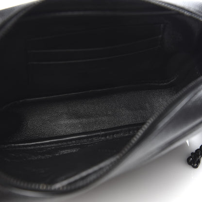 Saint Laurent Grain De Poudre Matelasse Monogram Mini Lou Camera Bag Black 5 of 10