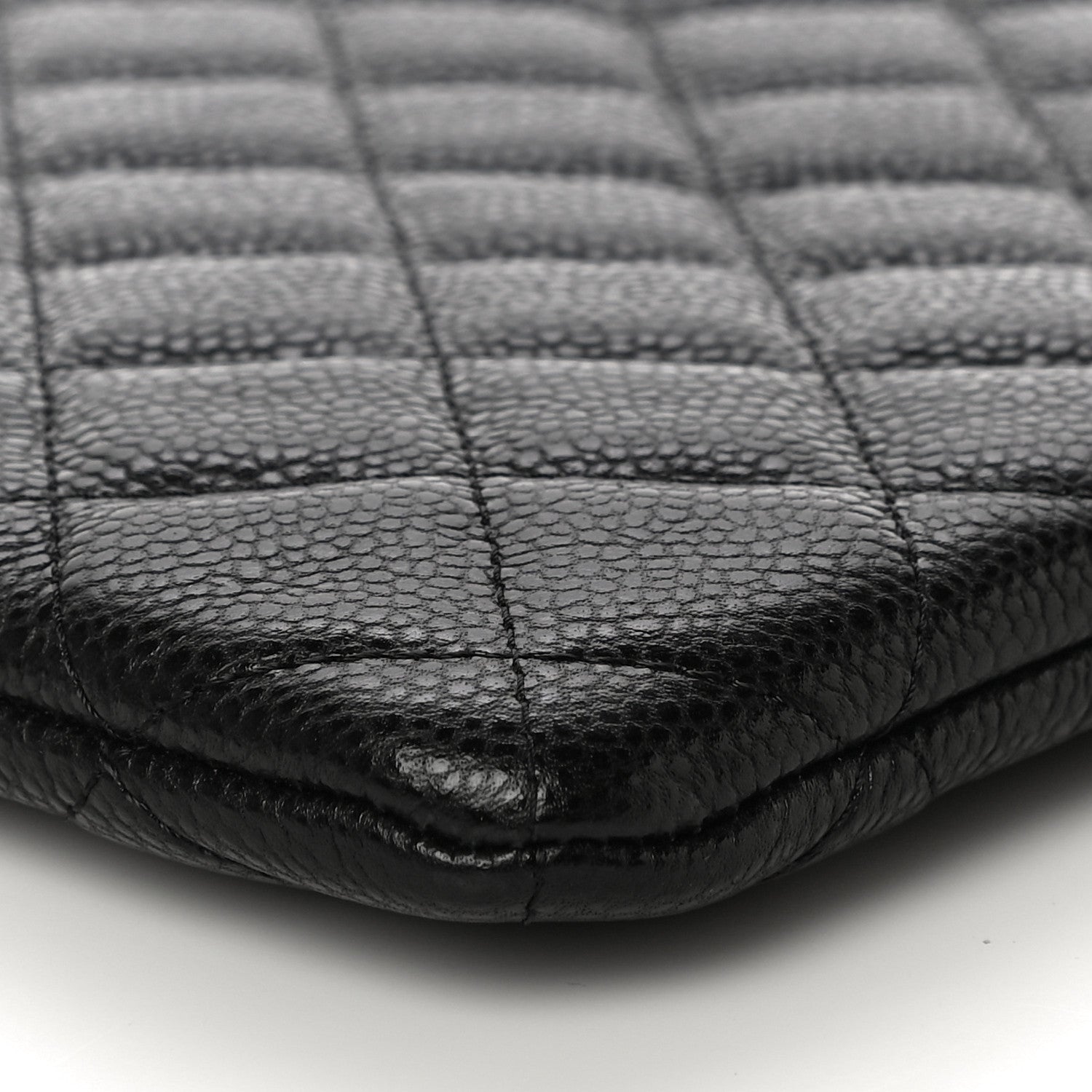 Chanel Caviar Quilted Large Cosmetic Case Black 9 of 11
