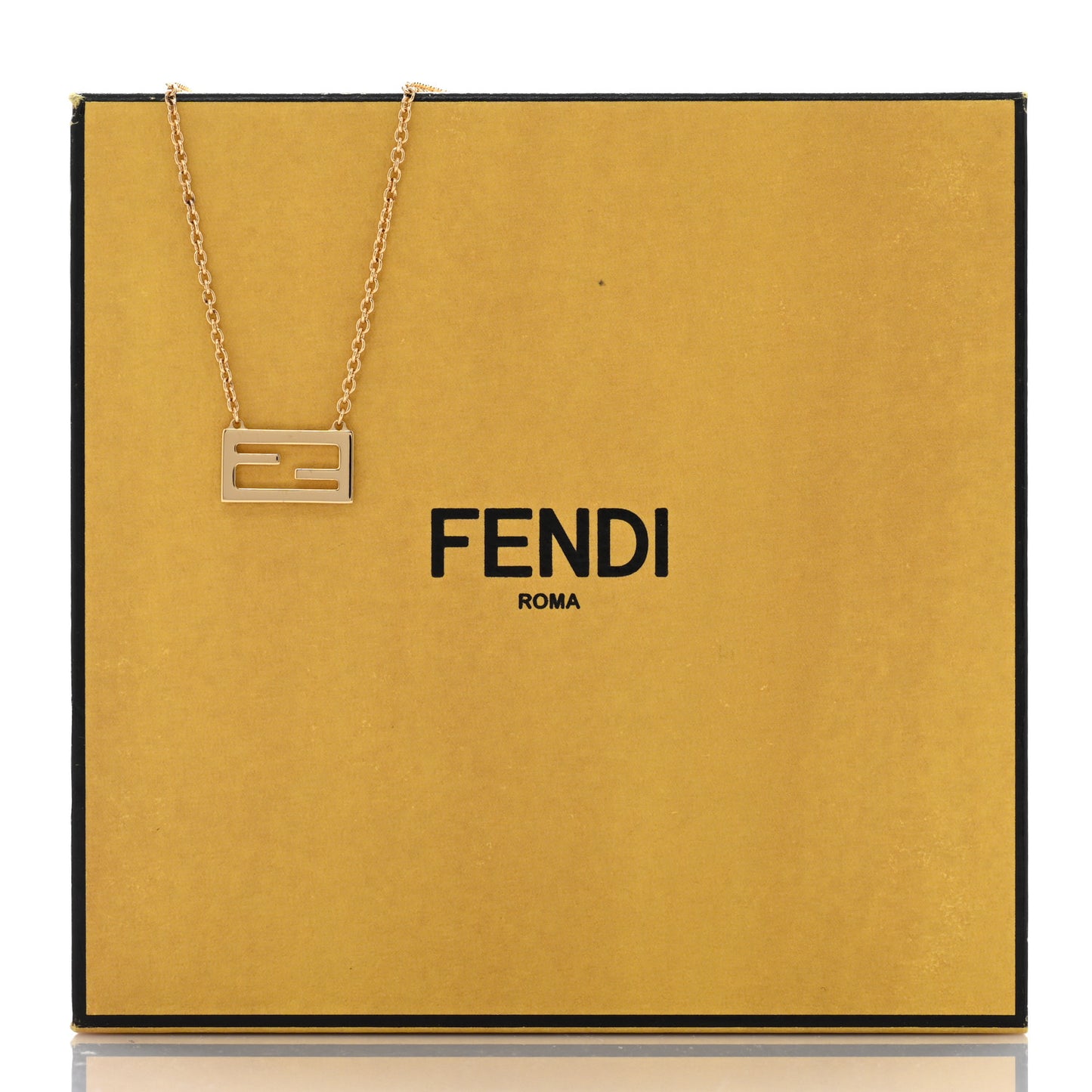 Bronze Baguette Necklace Gold