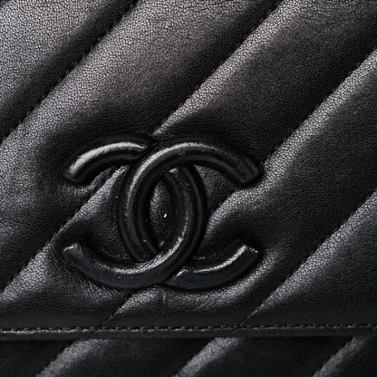 Chanel Lambskin Quilted Jumbo Coco Vintage Flap Black 19 of 22