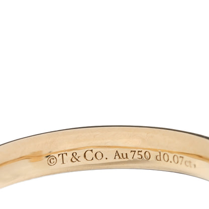 Tiffany 18K Yellow Gold Diamond 2.5mm T T1 Ring 47 4 4 of 5