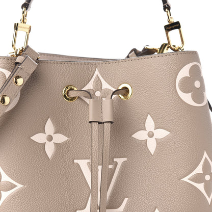 Louis Vuitton Empreinte Monogram Giant Neonoe MM Tourterelle Creme 14 of 14