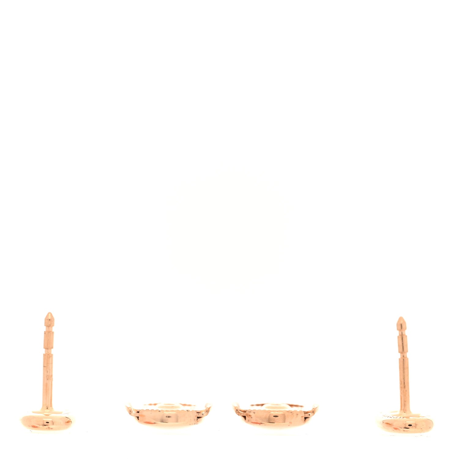 Hermes 18K Rose Gold TPM Farandole Stud Earrings 3 of 4