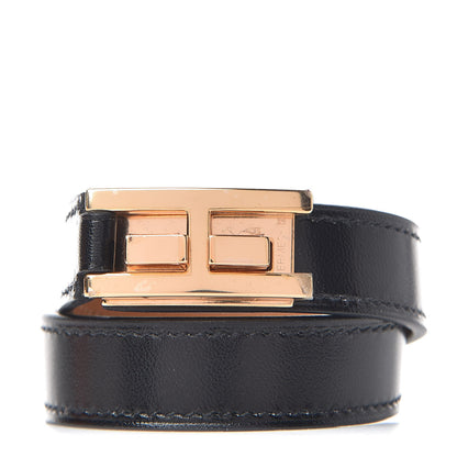 Hermes Box Drag Double Tour Bracelet T1 Black 1 of 7