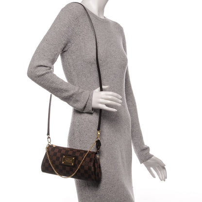 Louis Vuitton Damier Ebene Eva Clutch 2 of 6