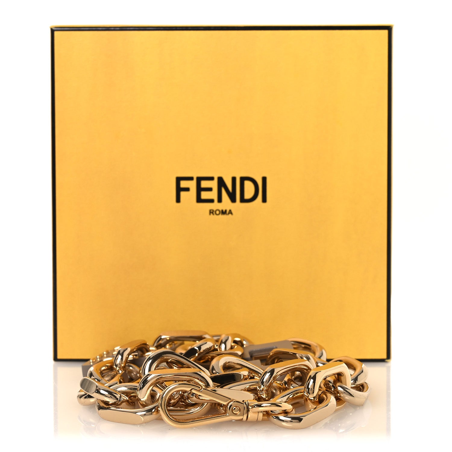 Fendi Metal Chain Strap Gold 5 of 5