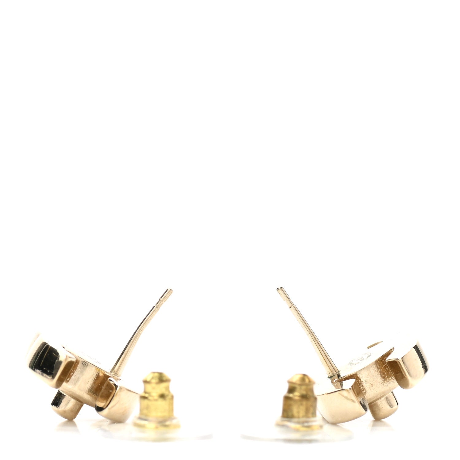 Chanel Metal CC Turnlock Earrings Gold 3 of 4