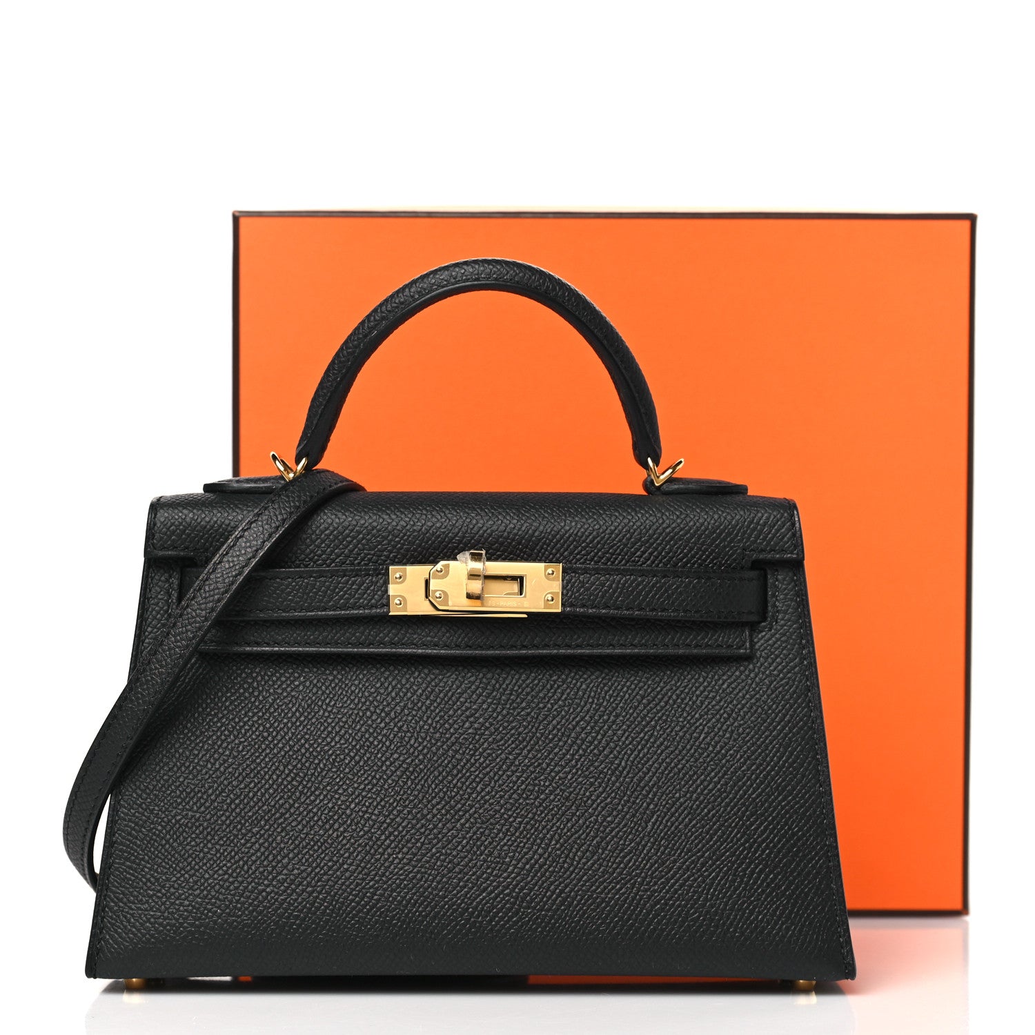 Hermes Epsom Mini Kelly Sellier 20 Black 11 of 11