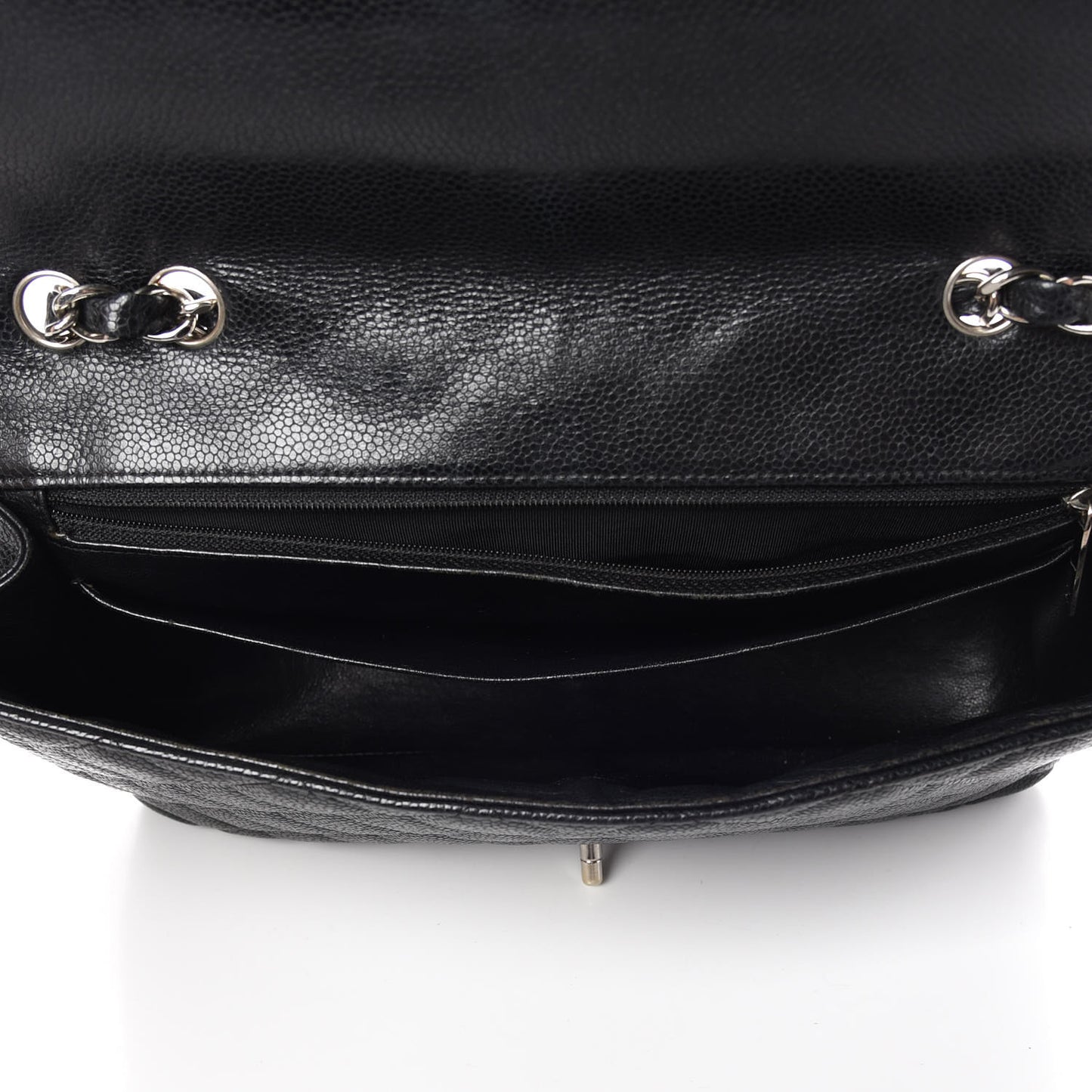 Caviar Quilted Jumbo Single Flap Black