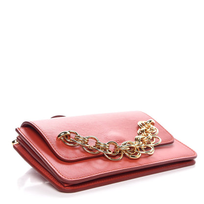 Chloe Calfskin Drew Bijou Clutch Earthy Red 4 of 6