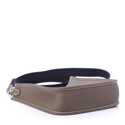 Hermes Taurillon Clemence Amazone Evelyne TPM Etoupe Bleu Indigo 5 of 11