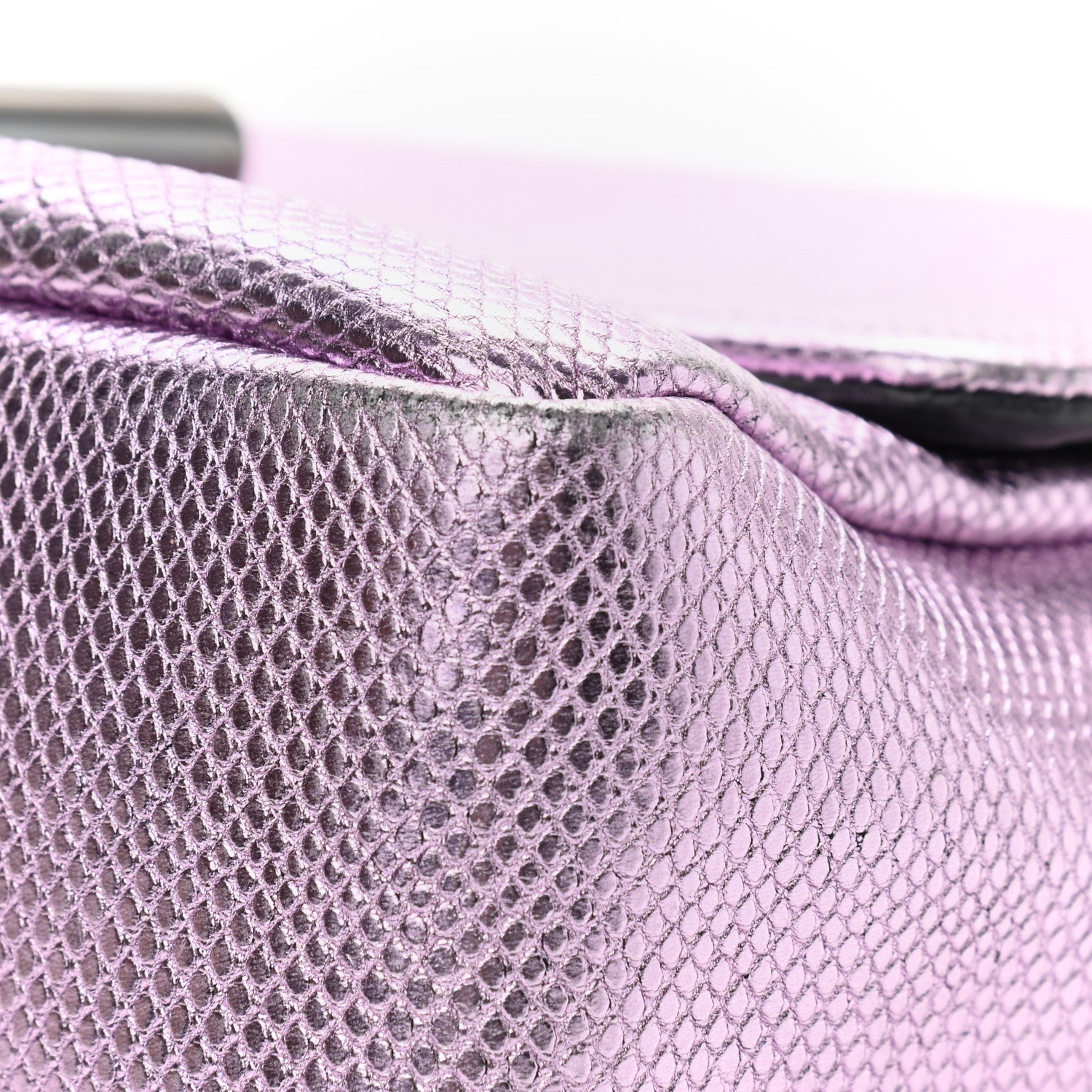 Tom Ford Lizard Calfskin Embossed Large Natalia Chain Bag Pink 10 of 15