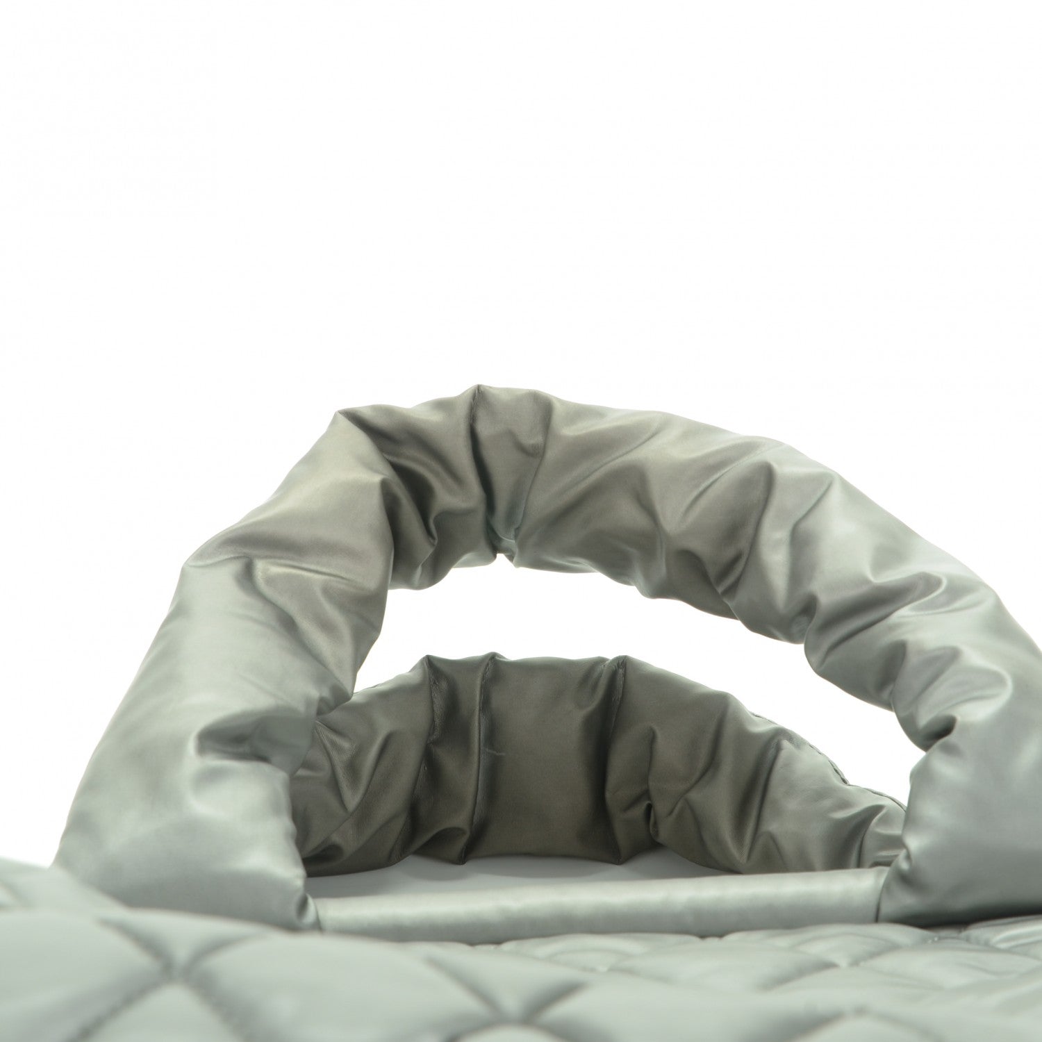 Chanel Nylon Coco Cocoon Bowler Silver 8 of 8