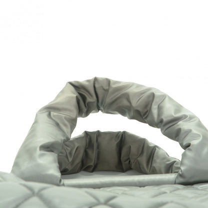 Chanel Nylon Coco Cocoon Bowler Silver 8 of 8