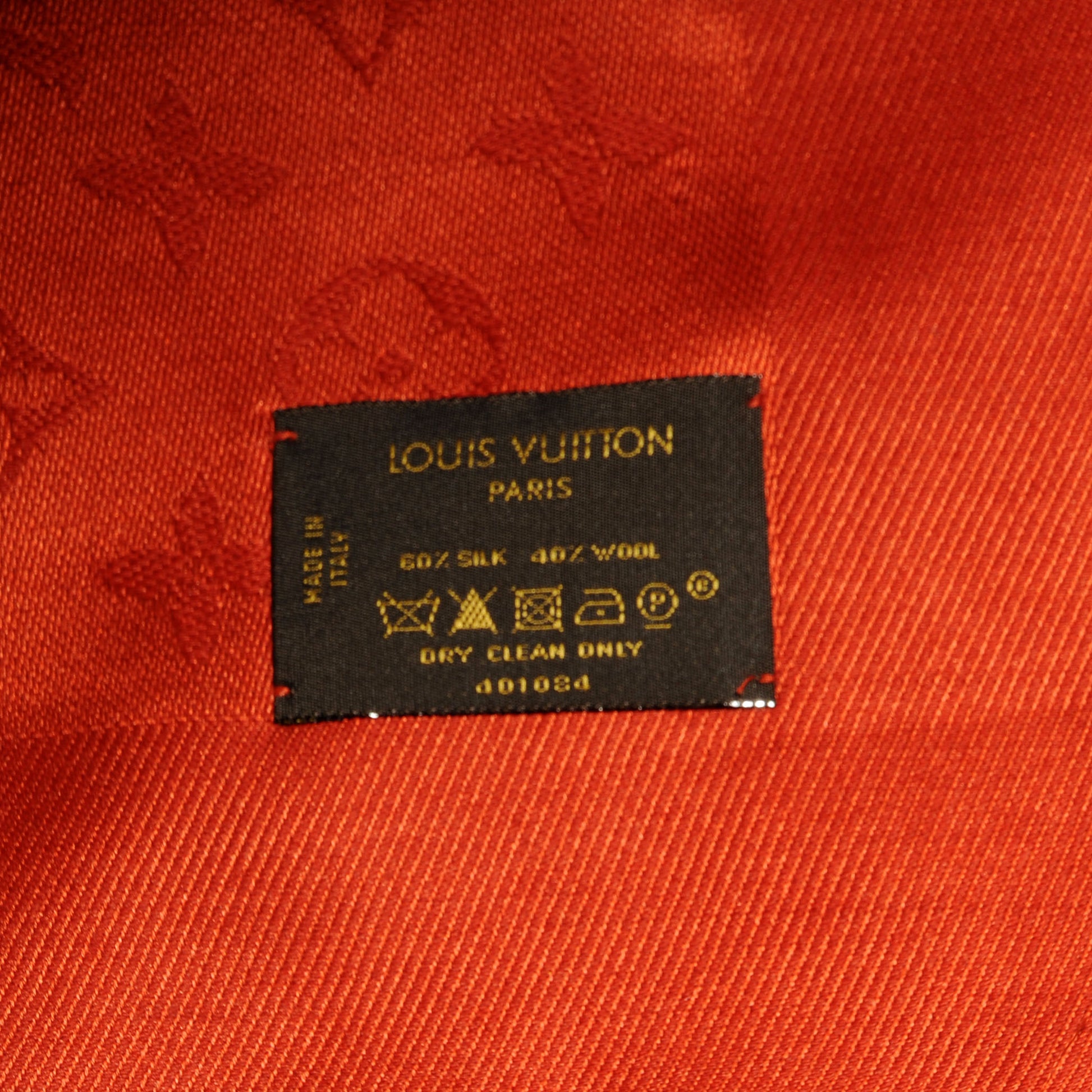 Louis Vuitton Wool Silk Monogram Shawl Orient 5 of 5