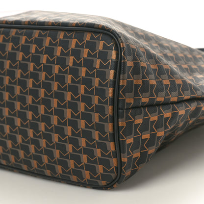 Moynat Canvas 1920 Calfskin Oh! Tote Ruban MM Carbon Bronze Ochre Bordeaux 9 of 9