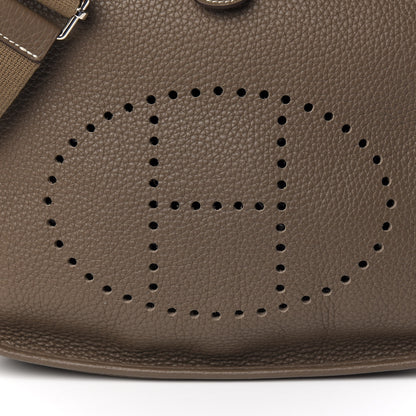 Hermes Taurillon Clemence Evelyne III PM Etoupe 5 of 10